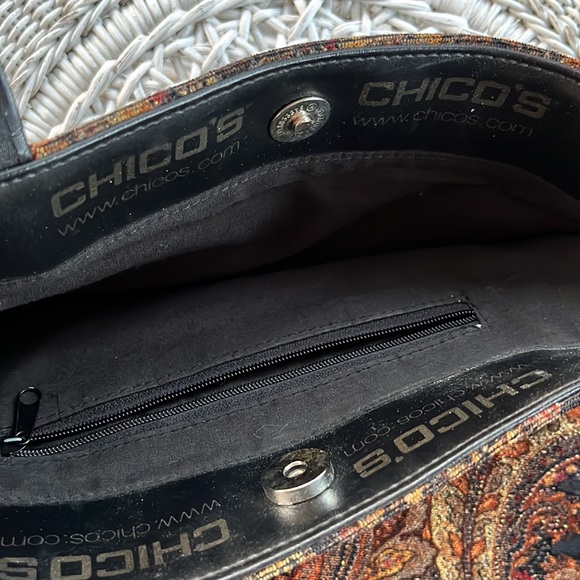 Chico’s paisley tapestry tote bag - Picture 3 of 4